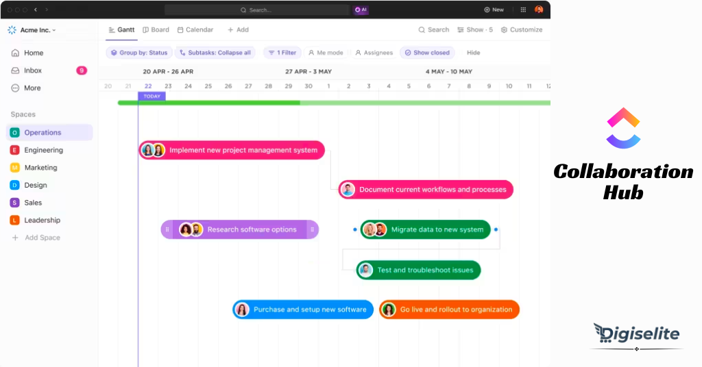 Clickup Collaboration Hub