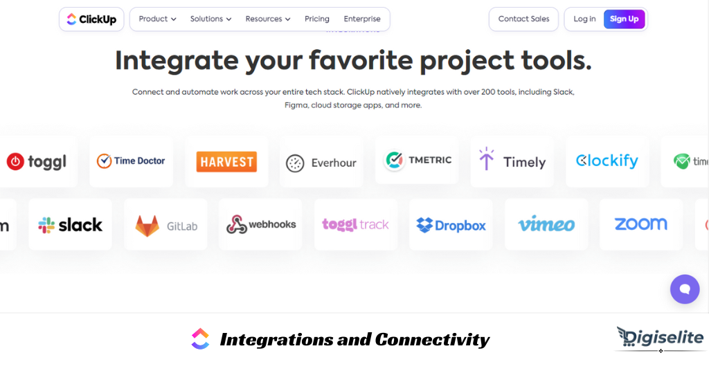 Clickup Integrations and Connectivity